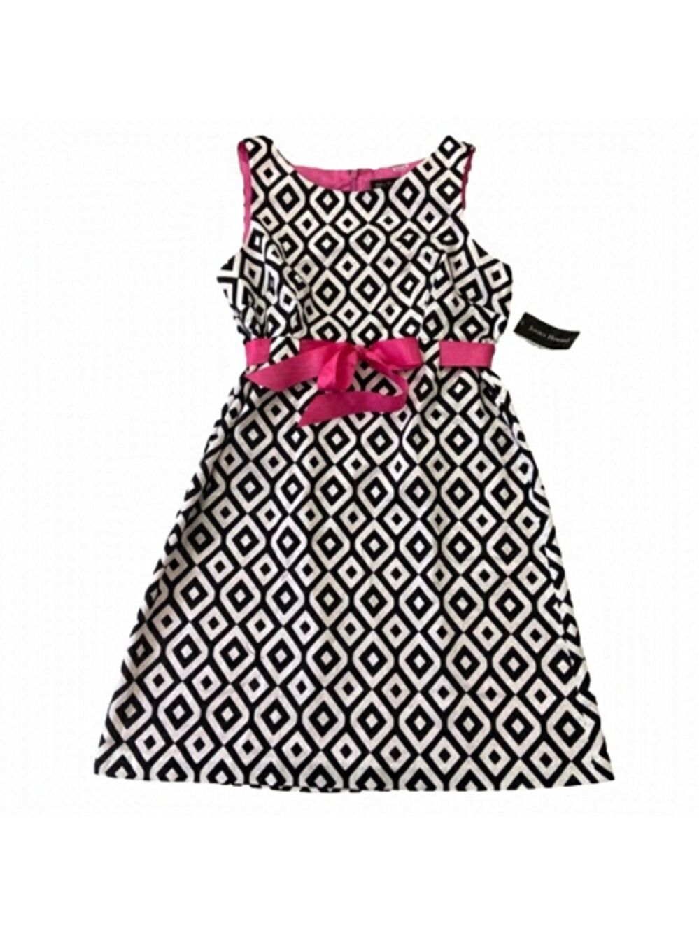 Jessica Howard Missy midi dress film noir barbiecore black white pink barbie